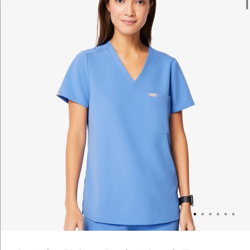 Ceil blue one pocket Catarina Figs clothing scrub top